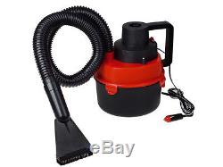 12V Portable Wet & Dry Outdoor Mini Car Boat RV Vacuum Cleaner Inflator Pump Red