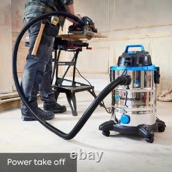 1500W Power 30 PTO Wet & Dry Cleaner 30L Capacity for Home and Workshop