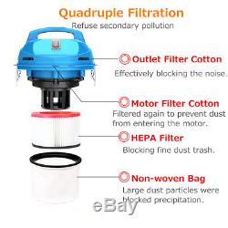 15L 1200W Wet Dry Vac Auto Vacuum Cleaner Stainless Steel Portable Silent 220V