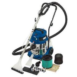 1x Draper 20L 1500W 230V Wet And Dry Shampoo/Vacuum Cleaner 75442