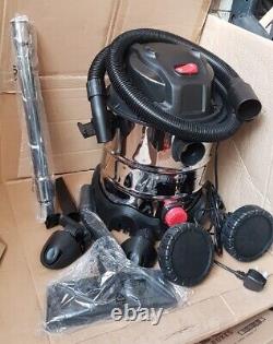 20L Wet & Dry Industrial Vacuum Cleaner 1250W Stainless Drum Model No. PC200SD