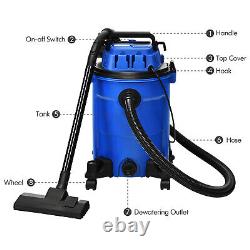 25L Home Wet and Dry Vacuum Cleaner 3 in 1 Multi-Purpose Dust Extractor Blue