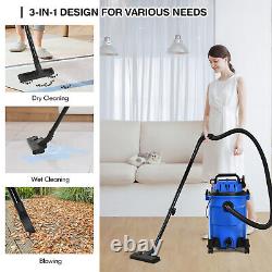 25L Home Wet and Dry Vacuum Cleaner 3 in 1 Multi-Purpose Dust Extractor Blue