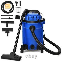 25L Home Wet and Dry Vacuum Cleaner 3 in 1 Multi-Purpose Dust Extractor Blue