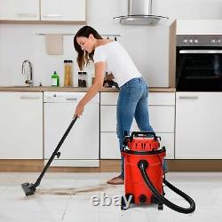 25L Portable Wet / Dry Vacuum Cleaner with Blower Function Red UK