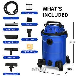 25L Wet and Dry Vacuum Dust Extractor With Blower 1200W Garage Home Vac Cleaner