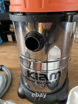 28L Wet & Dry Vacuum Cleaner Blower 1400W Stainless Steel Kiam KVH28 Industrial