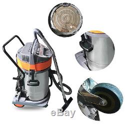 3000W 80L 230V Wet and Dry Vacuum Cleaner Blower Stainless Steel Industrial