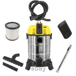 30L 1600W Wet Dry Vacuum Cleaner 2 in 1 Blower Vac with Integrated Power Socket