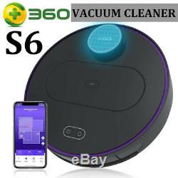 360 S6 Robotic Vacuum Cleaner Automatic APP LDS Remote Dry Wet Cleaning 1800Pa