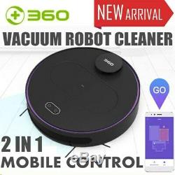 360 S6 Robotic Vacuum Cleaner Automatic APP LDS Remote Dry Wet Cleaning 1800Pa