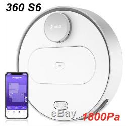 360 S6 Smart Robot Vacuum Cleaner Dry/Wet Floor Mop Sweeper 1800Pa App Control A