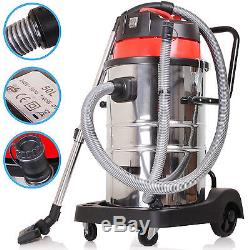 50l 1000w Wet Dry Home Shop Industrial Stainless Steel Vacuum Cleaner Hoover Vac
