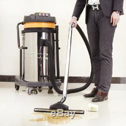 80L 3600W Stainless Steel Powerful Wet & Dry Vacuum Vac Cleaner Home Industrial