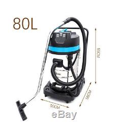 80L Commercial Hoover Wet & Dry Vacuum Cleaner Stainless Steel Tank Power 3000W