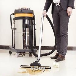 80L Wet & Dry Vacuum Cleaner Stainless Steel Industrial Commercial 3 Power Level