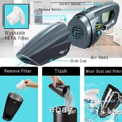 9000Pa Cordless Rechargeable Wet & Dry Car Handheld Powerful Vacuum Cleaner Home