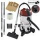 AREBOS Industrial Vacuum Cleaner 5IN1 Vacuum Cleaner Wet-Dry 1300W 30L Red