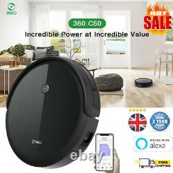 Alexa Robotic Vacuum Cleaner Mop Robot Sweeper Home Cleaning Wet & Dry 2-in-1