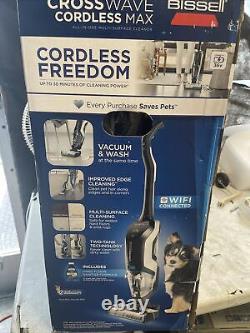 BISSELL CrossWave Cordless Max All-in-One Wet Dry Vacuum Cleaner Black #2554 NIB