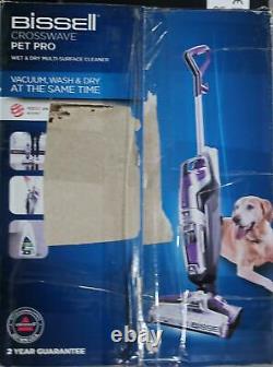 BISSELL CrossWave Pet Pro Wet & Dry Vacuum Cleaner Silver Damaged Box