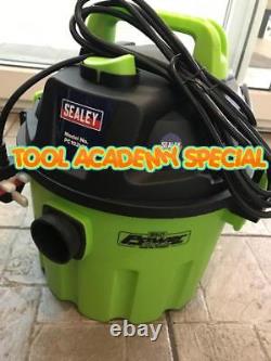 BOXED SEALEY PC102HV Vacuum Cleaner Wet & Dry 10ltr 1000With230V Hi-Vis Green