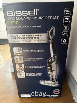 Bissell CrossWave HydroSteam Pet 3517E Upright Wet & Dry Vacuum Cleaner NEW