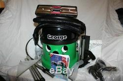 Boxed Numatic George is a wet/dry carpet cleaner with tools. Used once