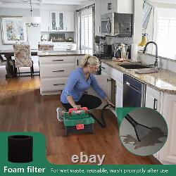 Cordless 3-in-1 Vacuum Cleaner 18V 15L Wet Dry with Blower, HEPA Filter, Battery
