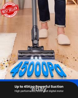 Cordless Vacuum Mop Cleaner All in One 60 Mins Runtime Wet Dry Lightweight