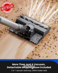 Cordless Vacuum Mop Cleaner All in One 60 Mins Runtime Wet Dry Lightweight
