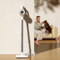 Cordless Wet Dry Vacuum Cleaner 15000Pa Suction Mop HEPA Filter LED Floor Vac