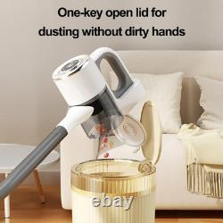 Cordless Wet Dry Vacuum Cleaner 15000Pa Suction Mop HEPA Filter LED Floor Vac