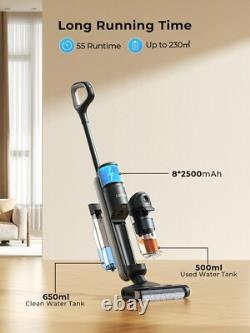 Cordless Wet Dry Vacuum Cleaner Mop, Cleaning 55min Auto Suction Floor Washer