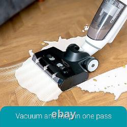 Cordless Wet-Dry Vacuum Cleaner, Vacuum and Mop, Self-Cleaning Cycle, White, New