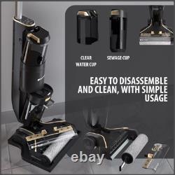 Cordless Wet-Dry Vacuum Cleaner Wet Dry Electric Mop Floor Cleaner Lightweight