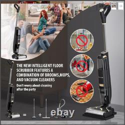 Cordless Wet-Dry Vacuum Cleaner Wet Dry Electric Mop Floor Cleaner Lightweight