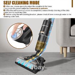 Cordless Wet Dry Vacuum Cleaner Wireless Floor Washer Self-Cleaning Household