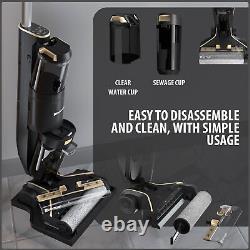 Cordless Wet Dry Vacuum Floor Cleaner Washer Mop for Hard Floors, LED Display