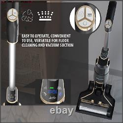 Cordless Wet Dry Vacuum Floor Cleaner Washer Mop for Hard Floors, LED Display