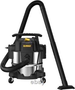 DEWALT 25L Stainless Steel Wet and Dry Vacuum Cleaner 1050 Watts