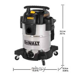 DEWALT 38L Wet & Dry Vacuum Cleaner 2.1m Hose Stainless Steel Blower Port