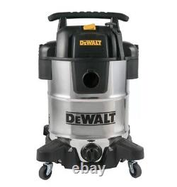 DEWALT Powerful Stainless steel Wet & Dry Vacuum Cleaner 38 Litre with 2.1m Hose