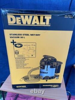 DEWALT Stainless Steel Wet & Dry Vacuum Cleaner 38 Litre with 2.1m Hose DXV38S