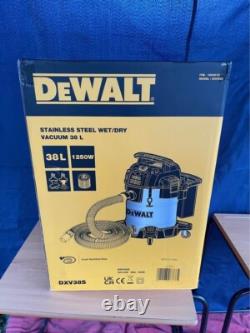 DEWALT Stainless Steel Wet & Dry Vacuum Cleaner 38 Litre with 2.1m Hose DXV38S