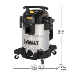 DEWALT Stainless Steel Wet & Dry Vacuum Cleaner 38 Litre with 2.1m Hose DXV38S