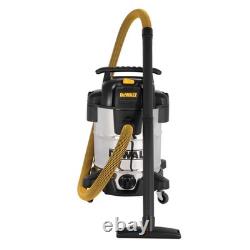 DEWALT Wet & Dry Corded Stainless Steel Vacuum Cleaner 38L with 2.1m Hose DXV38S