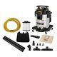 DEWALT Wet Dry Corded Stainless Steel Vacuum Cleaner 38L with 2.1m Hose DXV38S @