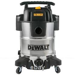 DEWALT Wet & Dry Corded Stainless Steel Vacuum Cleaner 38L with 2.1m Hose DXV38S