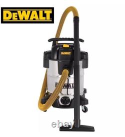 DEWALT Wet & Dry Corded Vacuum Cleaner 38L 2.1m Hose Powerful Heavy Duty 1500W